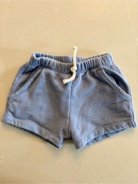 Zara Baby Blue Drawstring Shorts